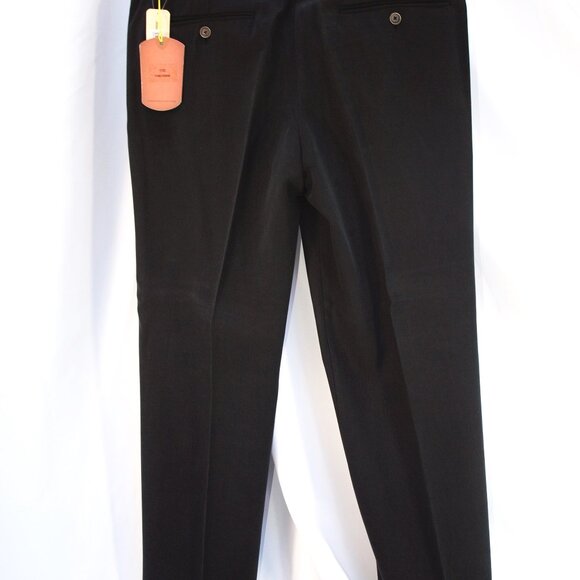 Tommy Bahama NWT “Flying Fishbone” Silk Pants Silk – Black - 33 - Picture 4 of 5